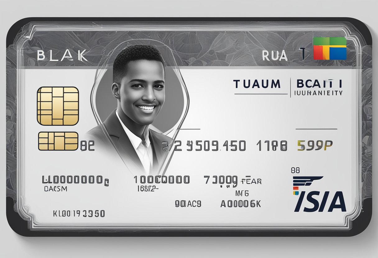 A black Latam Itaucard with eligibility requirements