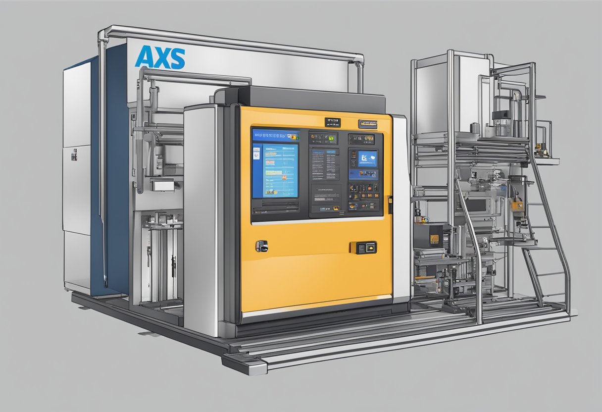 An AXS machine in Singapore with a "Frequently Asked Questions" section displayed on the screen