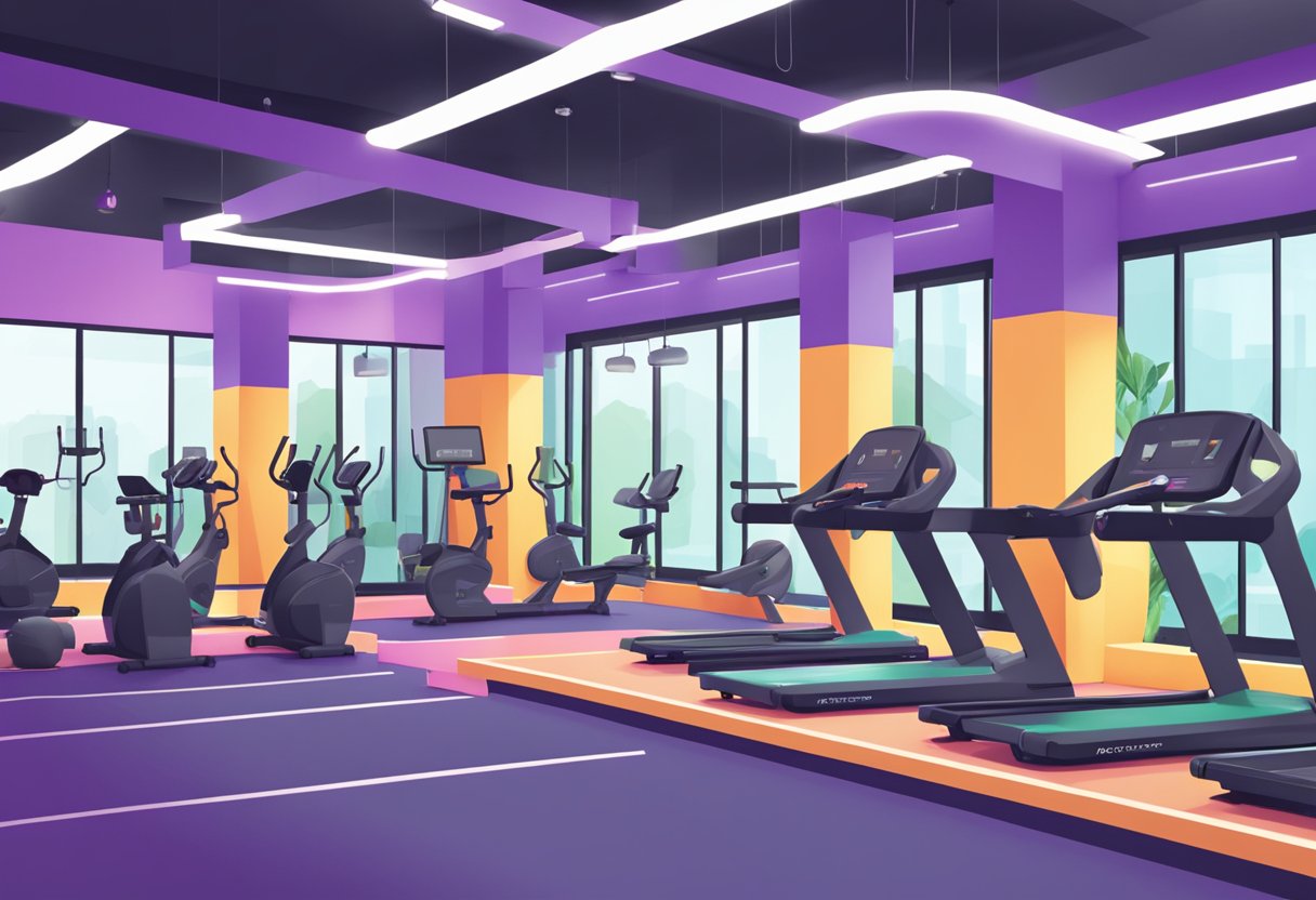 A vibrant gym with diverse fitness classes at ClassPass Singapore