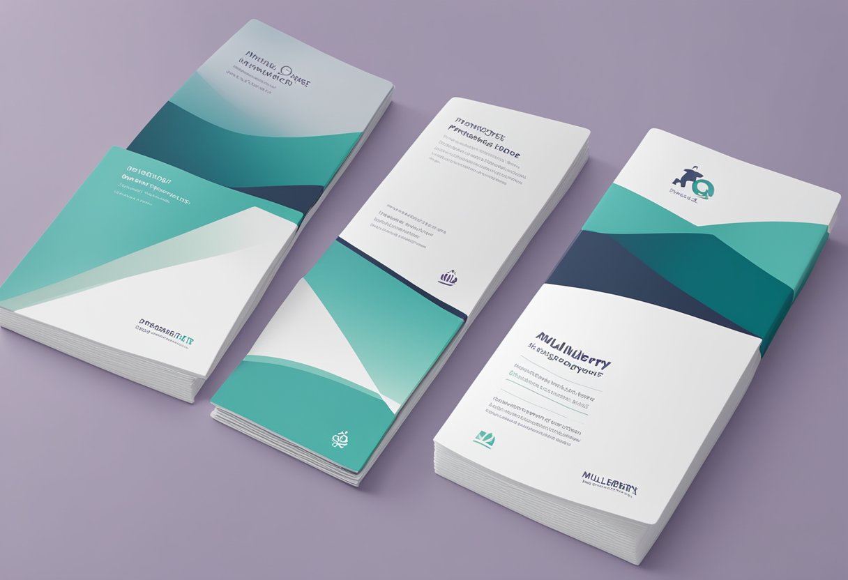 A stack of FAQ brochures on a clean, modern counter with the Mulberry Singapore logo prominently displayed