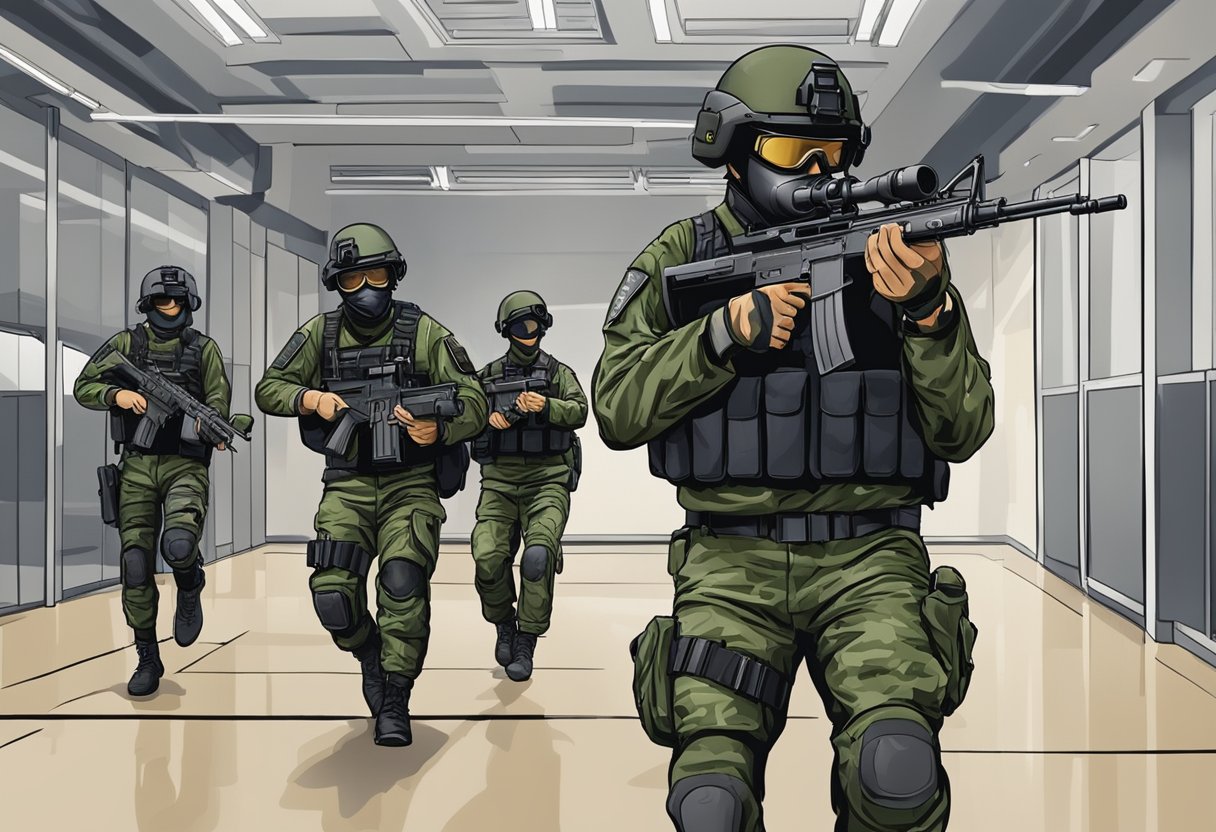 The Singapore special forces conduct rigorous training exercises in a state-of-the-art facility, preparing for high-stakes operations