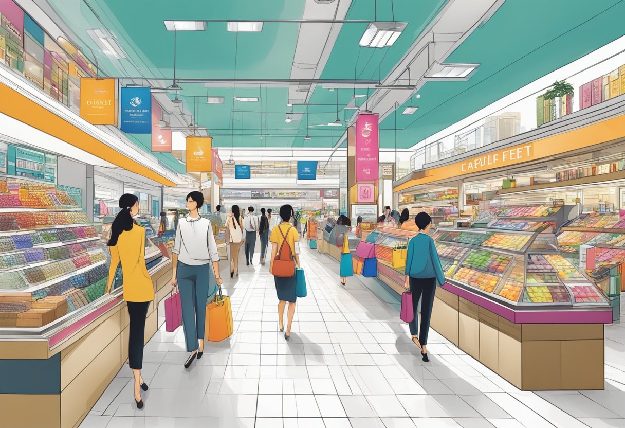 The bustling duty-free shops in Singapore showcase an array of unique offerings, from luxury goods to local specialties, creating a vibrant and diverse shopping experience