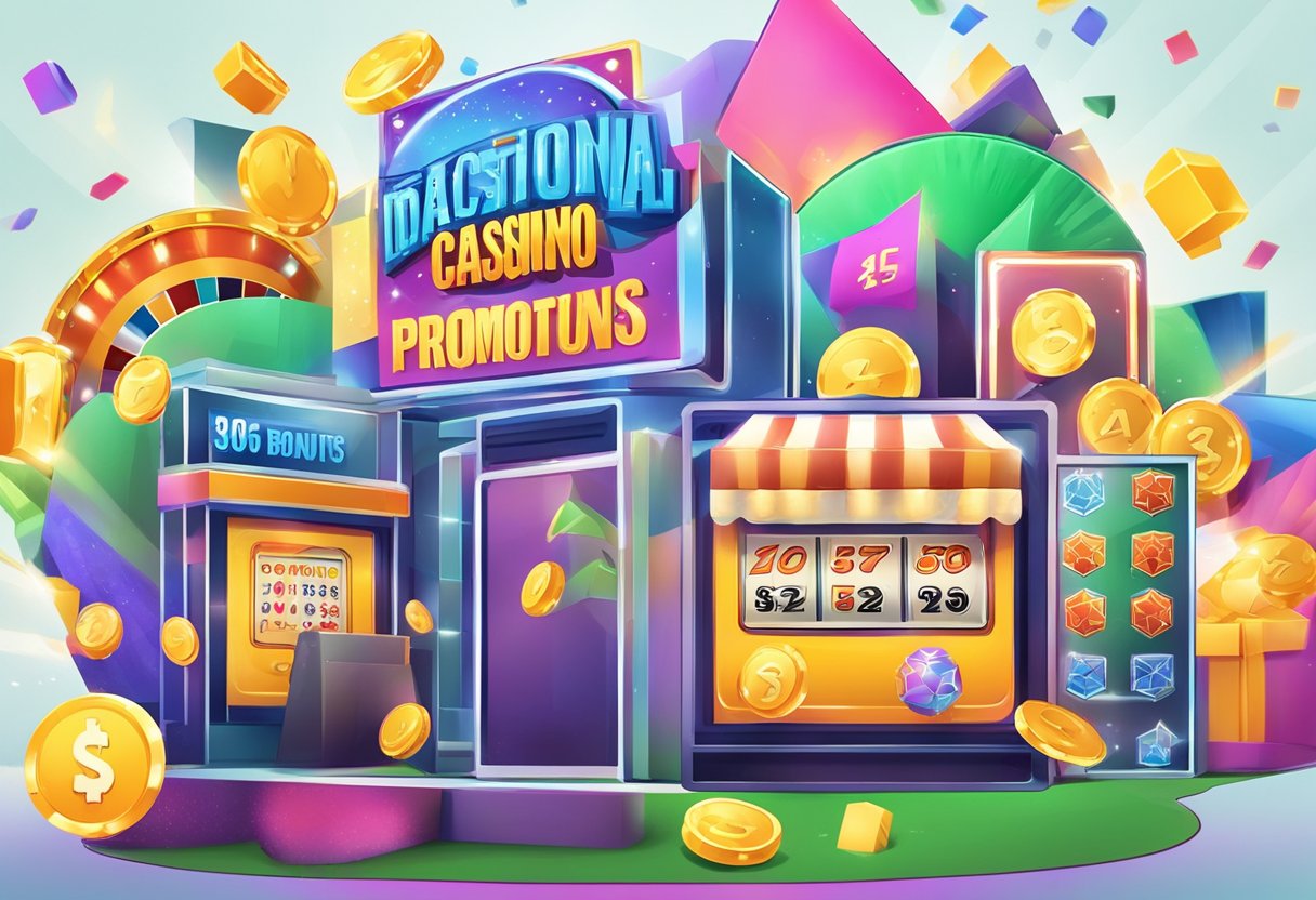 A colorful banner displaying "Additional Promotions and Bonuses" with the mbit casino logo and a "no deposit bonus" offer