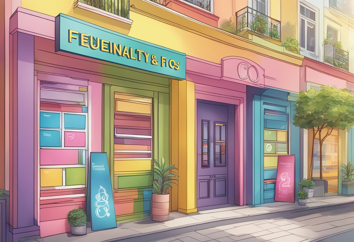 A colorful display of "Frequently Asked Questions" signs with the Love and Co Singapore logo