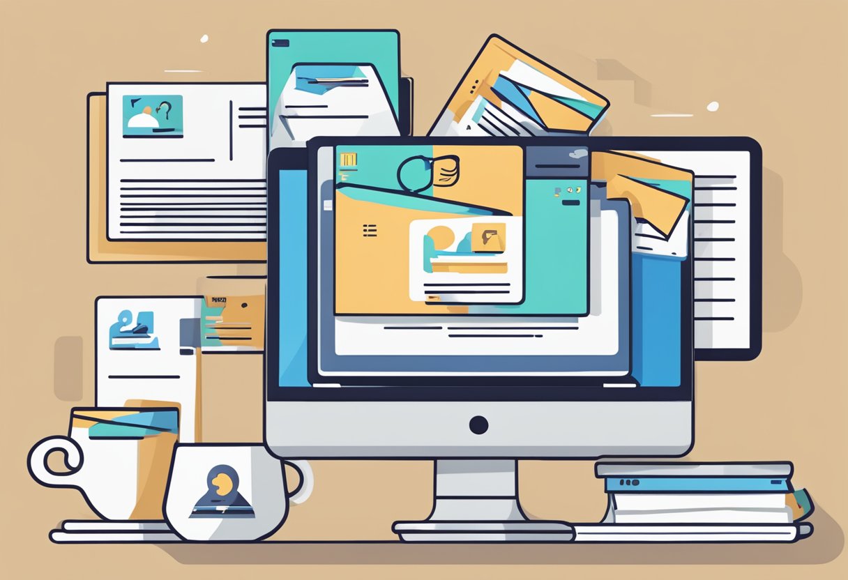 A stack of FAQ cards with the "Frequently Asked Questions sorella singapore" logo, surrounded by a laptop, pen, and coffee cup