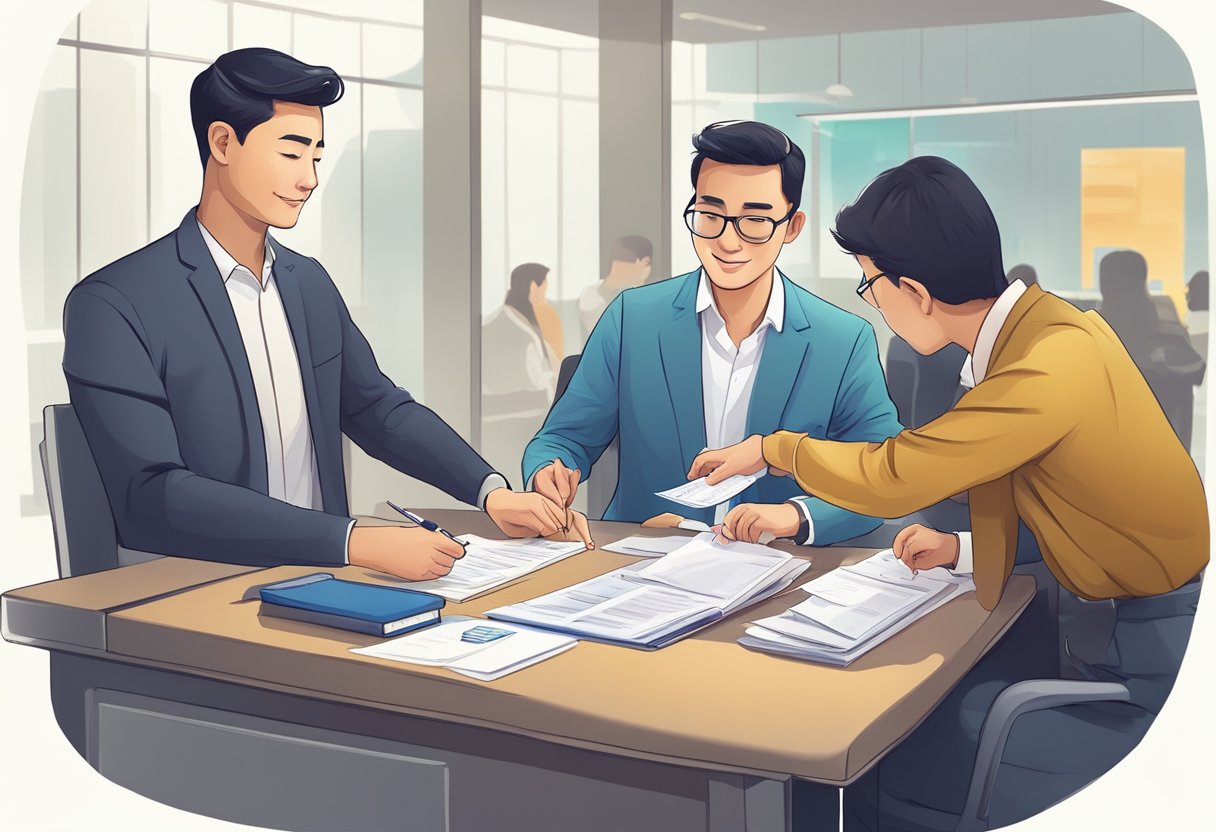 A traveler submits visa documents to ICA Singapore, meeting all requirements