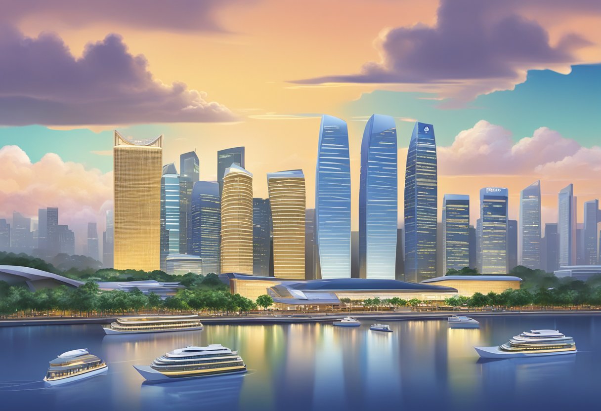 The Keybox Singapore stands tall against the city skyline, its sleek design and modern architecture making it a prominent landmark in the bustling urban landscape