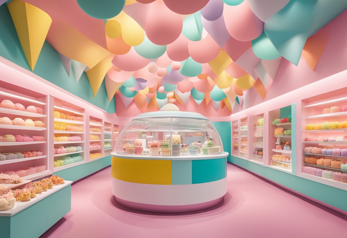 Colorful walls, giant ice cream cones, and interactive exhibits fill the Museum of Ice Cream Singapore. Sweet treats and playful decor create a whimsical atmosphere