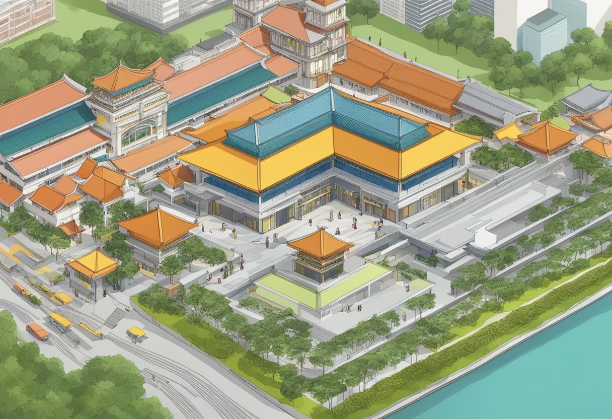 The Singapore Chinese Cultural Centre buzzes with visitors seeking information