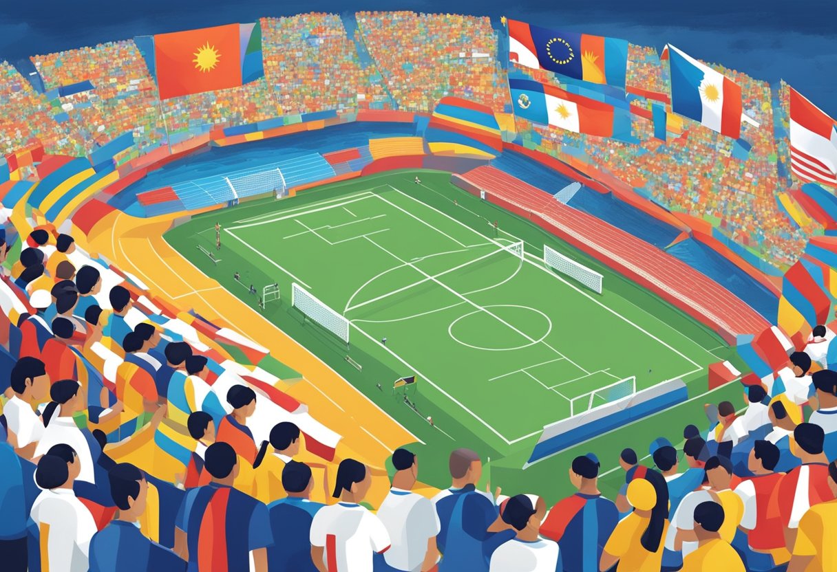 Athletes compete in various sports at the SEA Games, showcasing regional unity and sportsmanship. The event's history and significance are highlighted through the diverse range of sports and the shared passion for competition