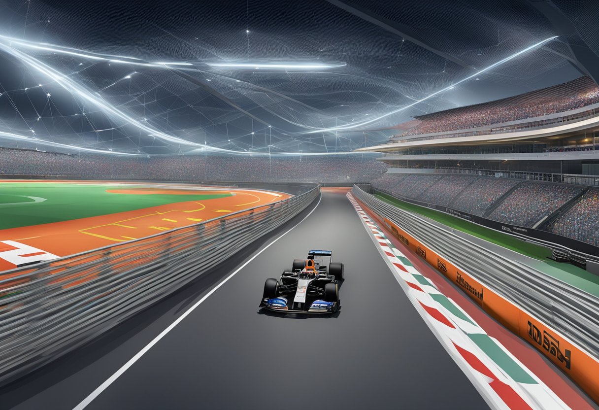 The Singapore GP track is lined with high-tech lighting and surrounded by strict safety barriers and regulations