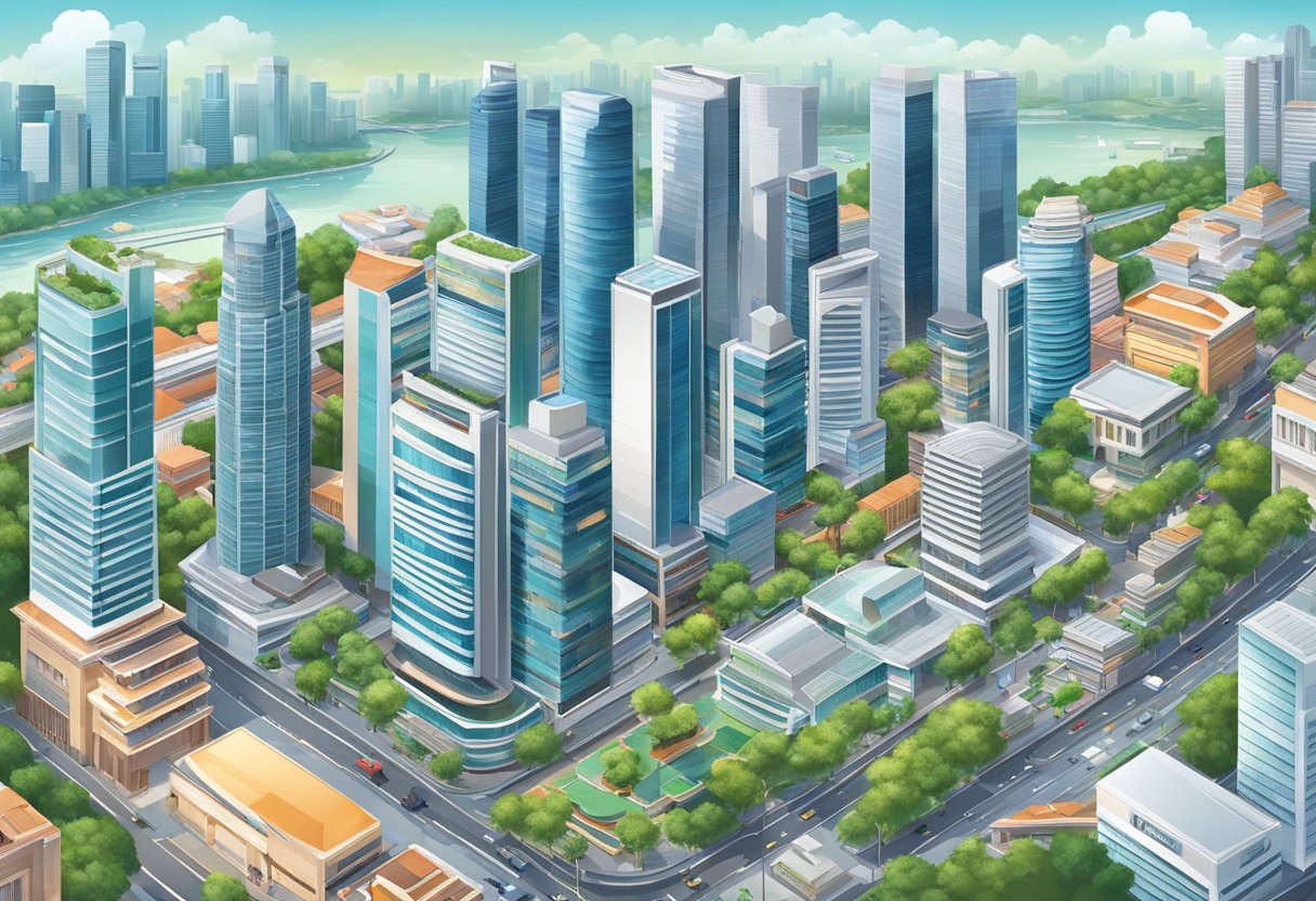 The bustling city of Singapore, with its sleek skyscrapers and vibrant street life, creates a sharp and modern urban landscape