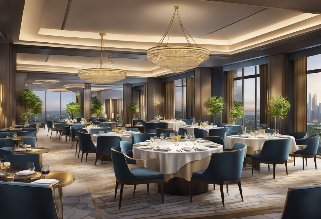A luxurious dining and leisure scene at Sofitel Singapore City Centre