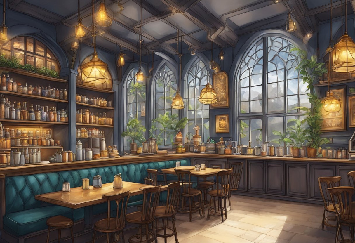 The Harry Potter cafe in Singapore is filled with magical beverages and concoctions, creating a bewitching atmosphere for visitors to enjoy