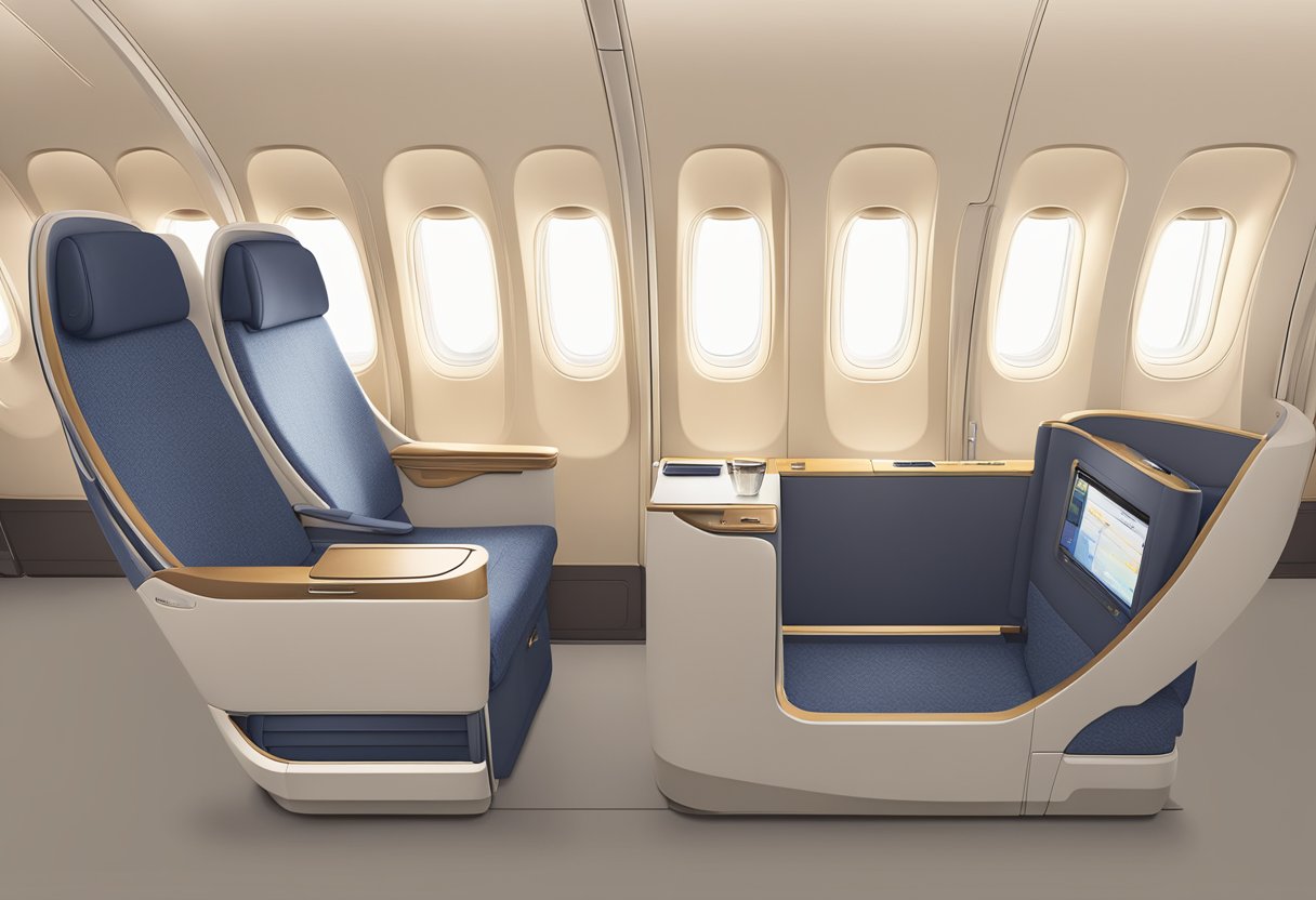 The spacious and luxurious seat classes of the A350 Singapore Airlines are depicted in the seat map, showcasing the comfort and amenities available to passengers