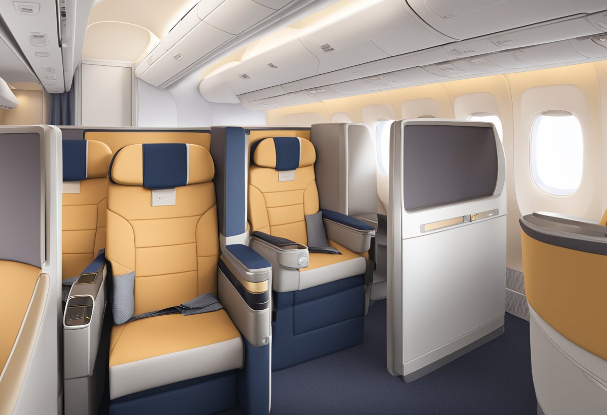 A350 Singapore Airlines seat map displayed with FAQ section highlighted