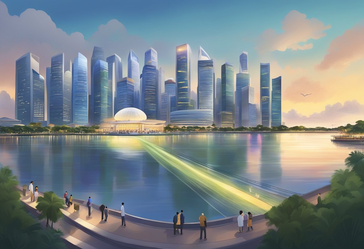 The call to prayer echoes across the city of Singapore, as the sound of the azan fills the air with a sense of peace and spirituality