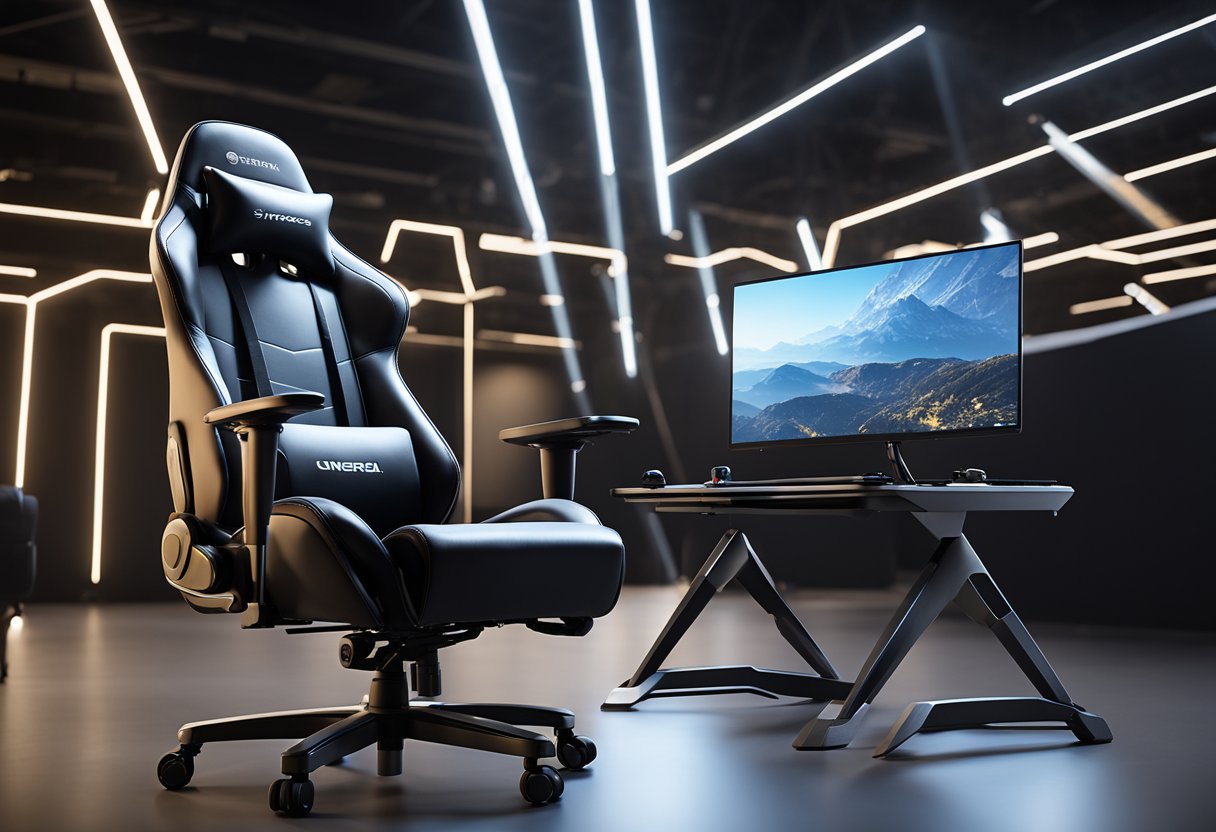 A display of top-rated gaming chairs for 2024, featuring sleek designs and advanced features