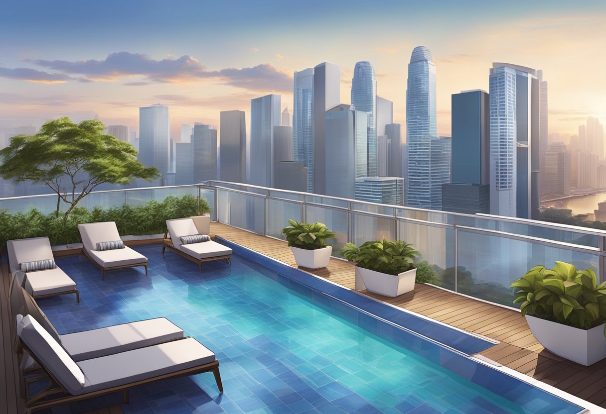 The Hotel Indigo Singapore overlooks the city skyline, with a modern and vibrant design. The rooftop infinity pool offers stunning views of the surrounding area