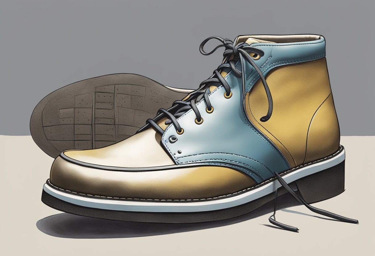 A display of Clarks' iconic shoe designs and innovation, showcasing the brand's history and impact on the footwear industry