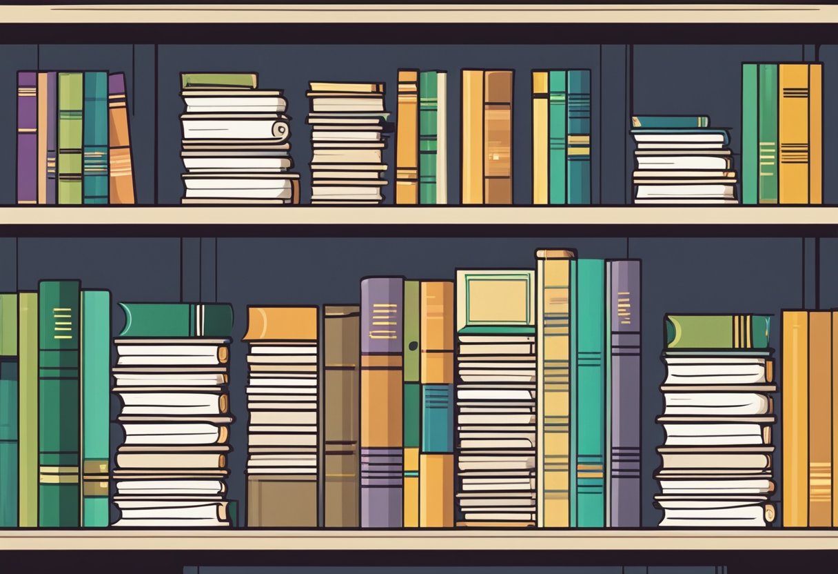 A stack of books labeled "Frequently Asked Questions" sits on a shelf in a well-lit book depository in Singapore
