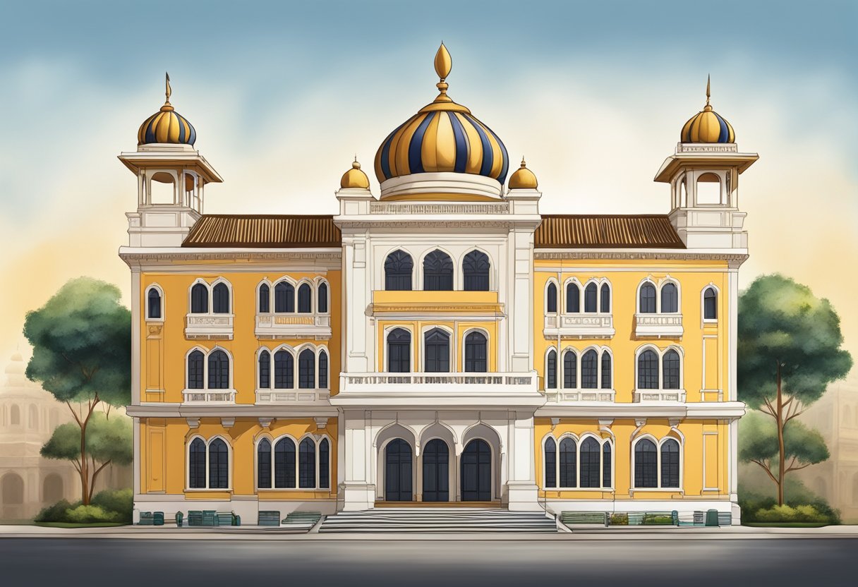 The Singapore Khalsa Association stands proudly, its historic architecture reflecting the rich heritage and culture of the Sikh community