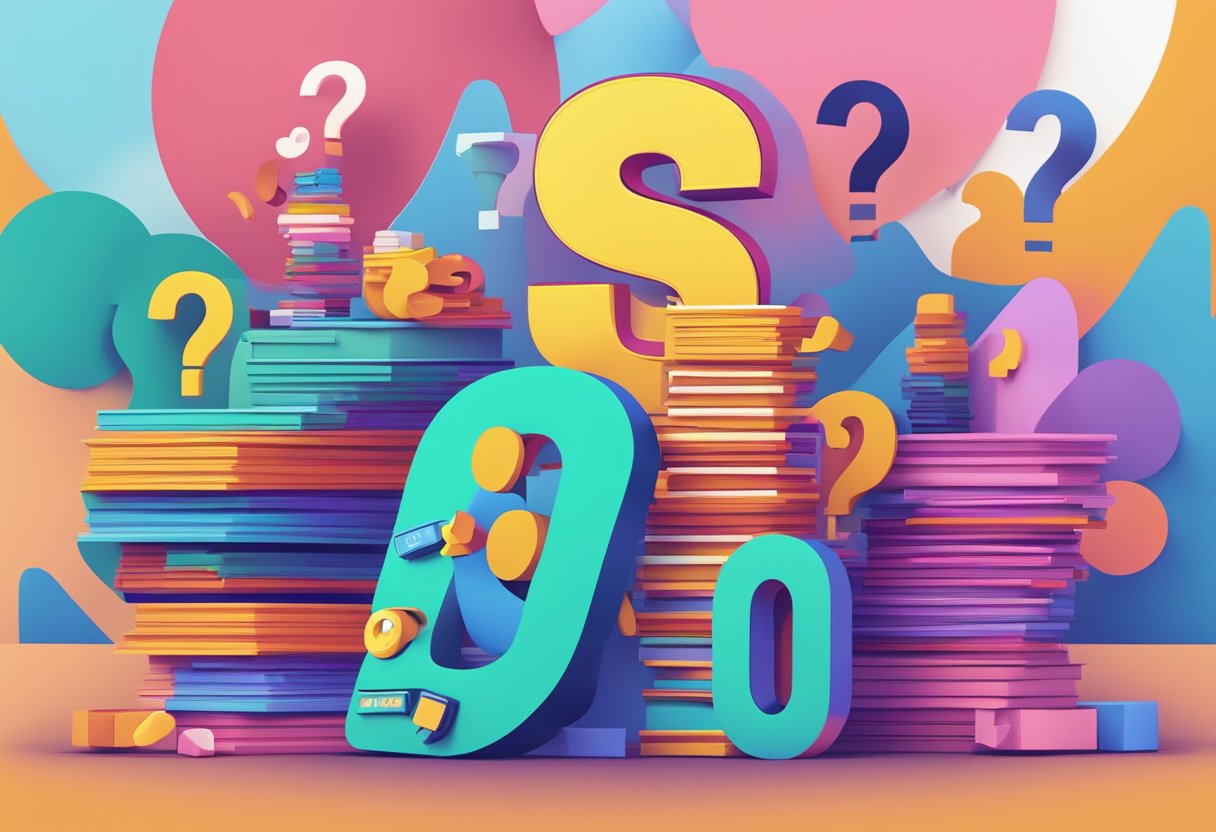A stack of question marks hovers over iconic Singaporean brands