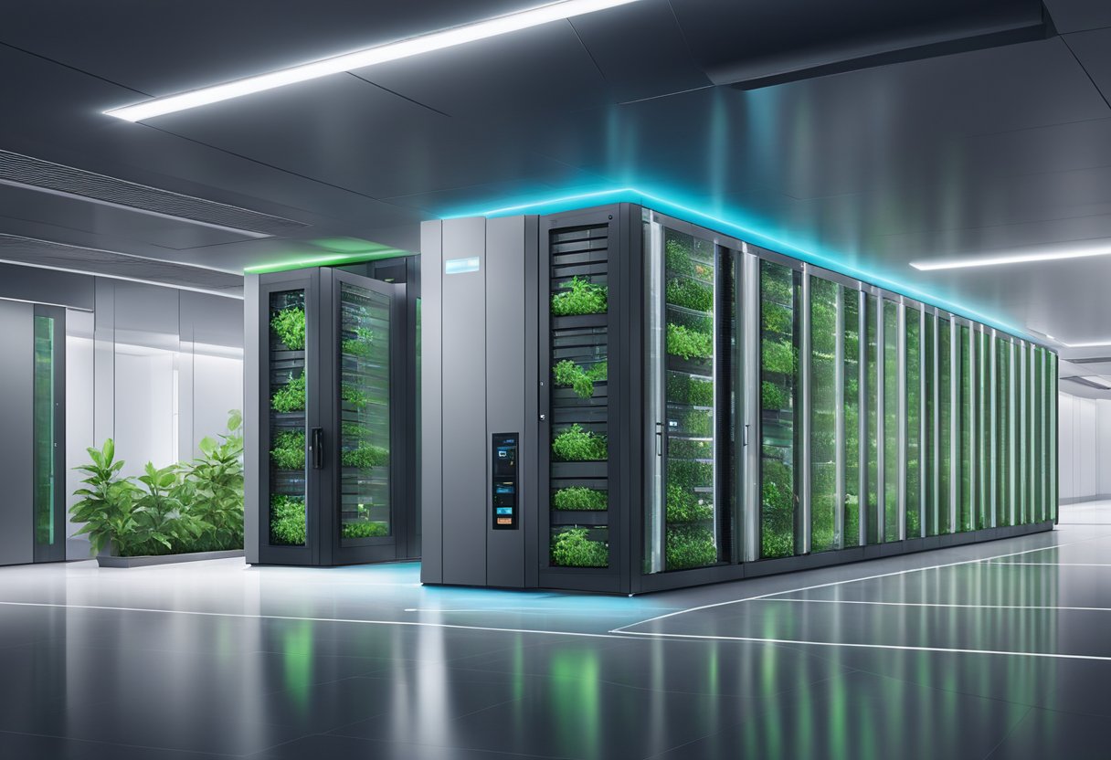 A modern, sustainable data centre in Singapore with innovative technology and green infrastructure
