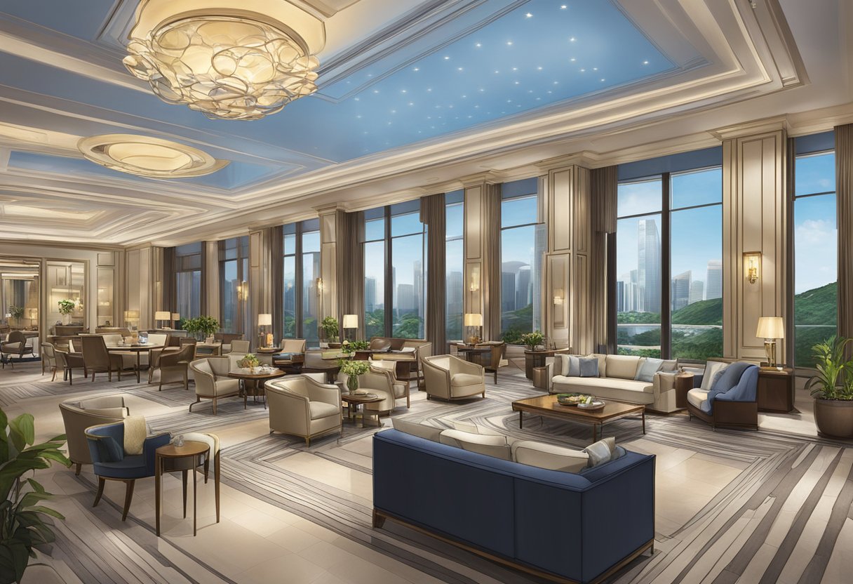The luxurious Kempinski Singapore hotel features modern amenities and elegant accommodation
