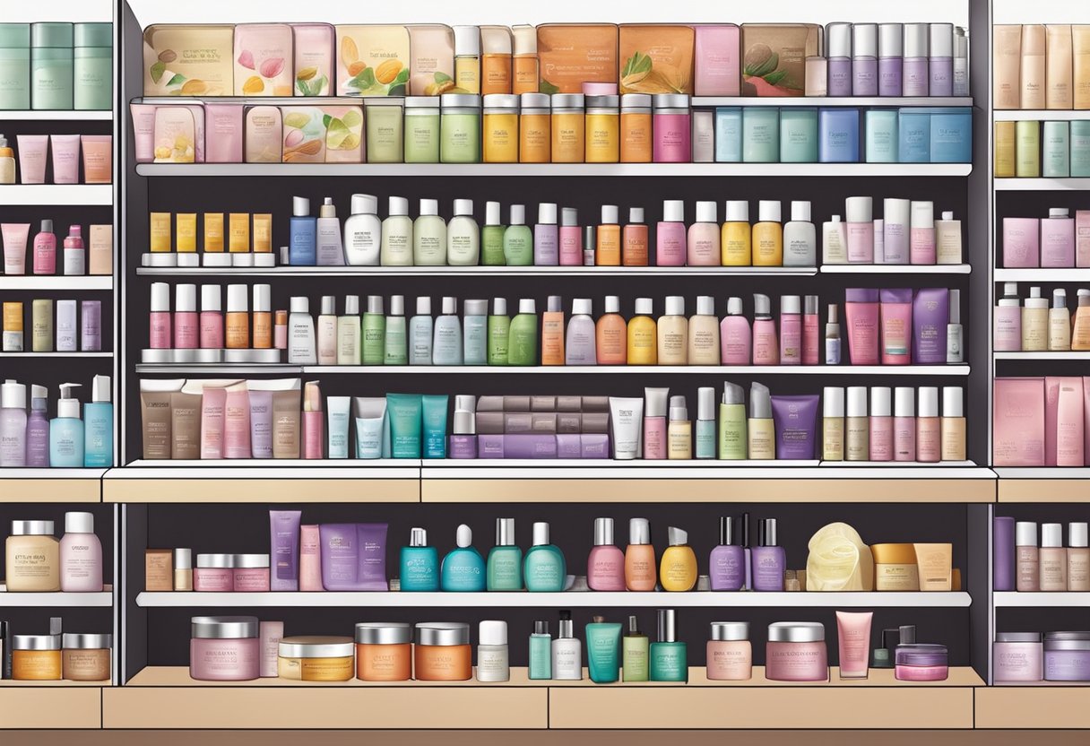 A colorful array of skincare products fills the shelves at The Face Shop in Singapore, inviting customers to explore its diverse offerings
