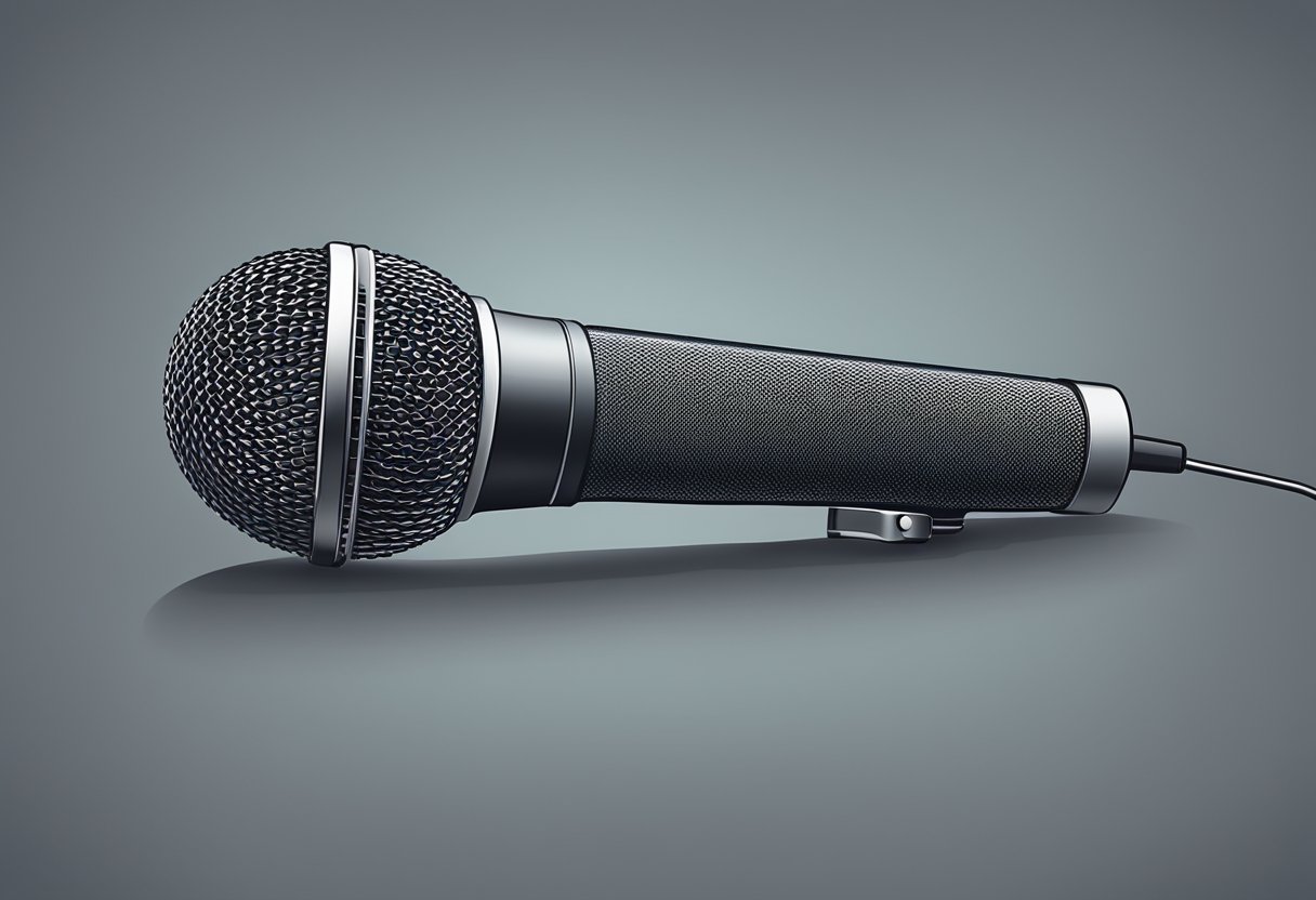 A microphone broadcasting "Frequently Asked Questions" on FM radio in Singapore