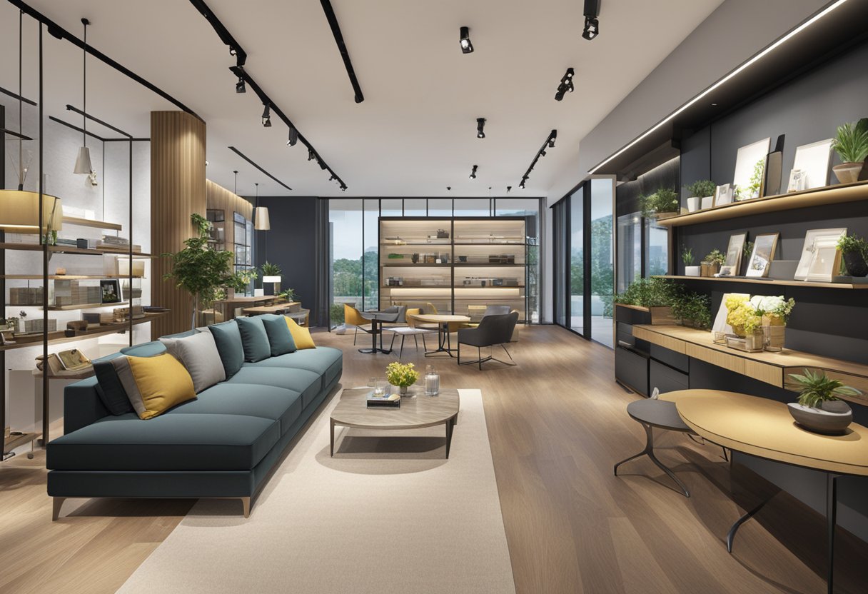 The majestic King Living store in Singapore, with modern furniture displays and sleek interior design