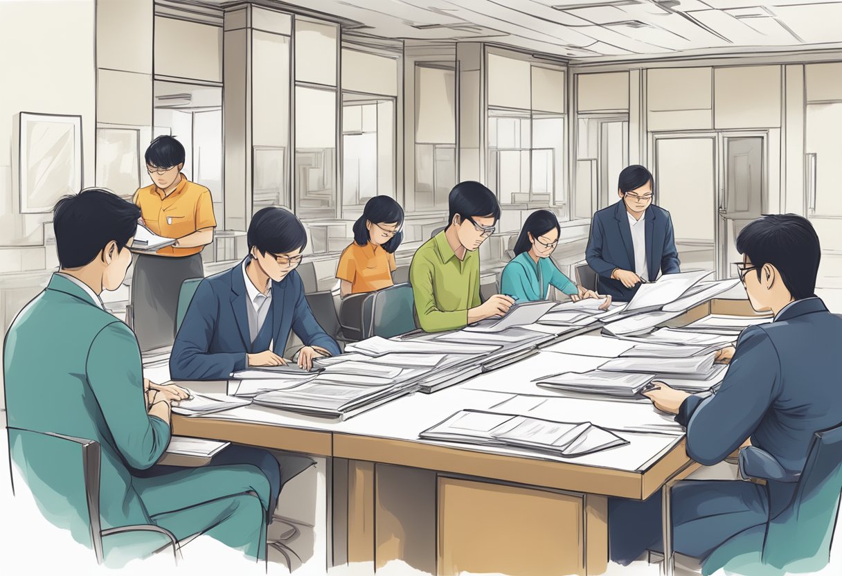 Applicants gather documents, fill forms, and submit for Singapore PR