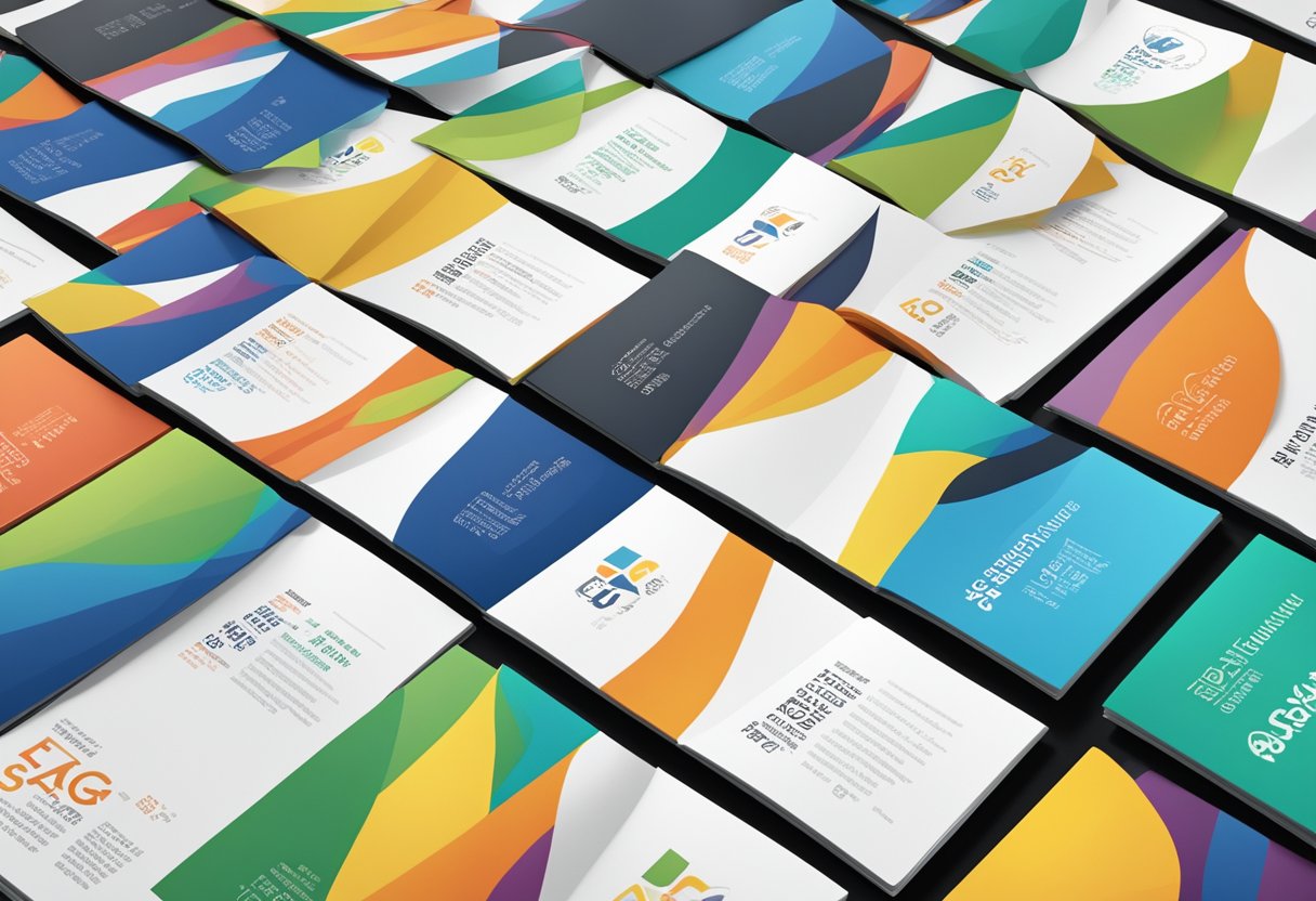 A stack of colorful FAQ brochures with "Frequently Asked Questions ssg singapore" printed on the cover