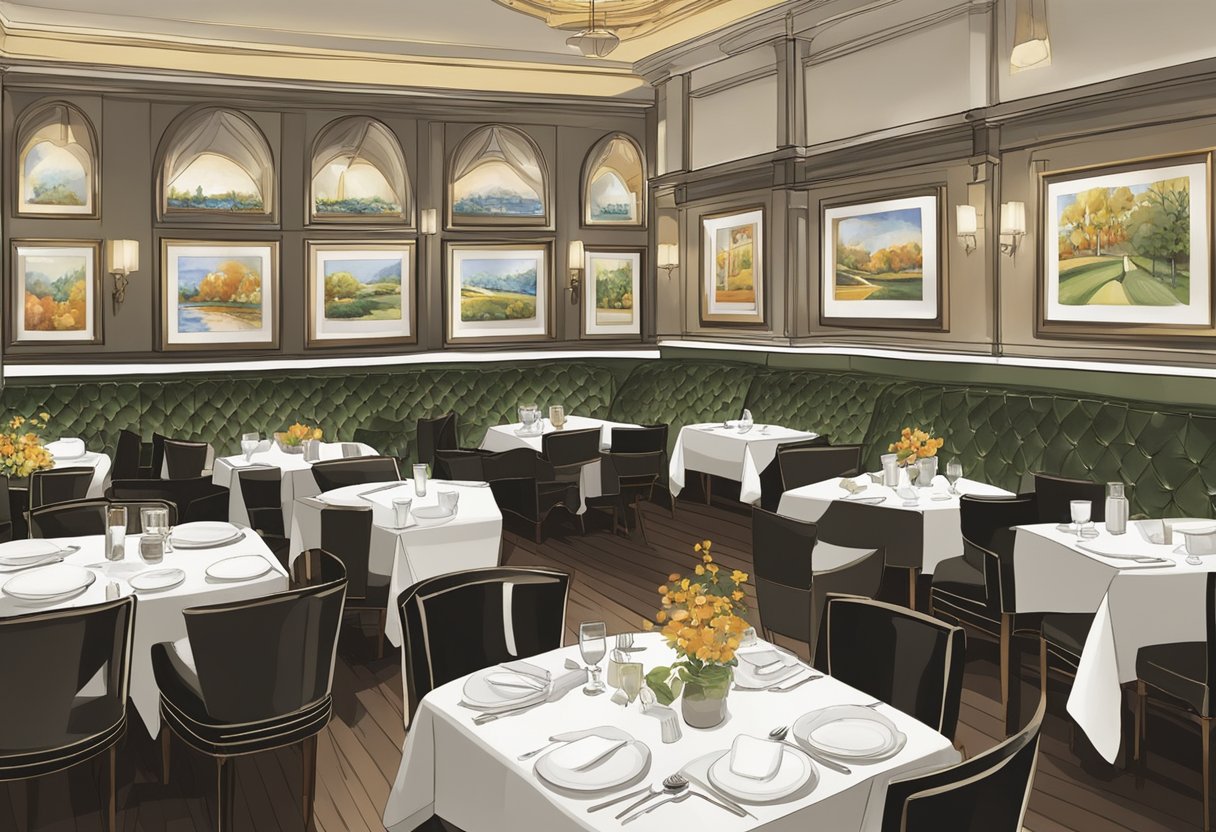 The bustling atmosphere of Rochester Park's notable restaurants, with diverse menus and elegant decor, creates an inviting dining experience