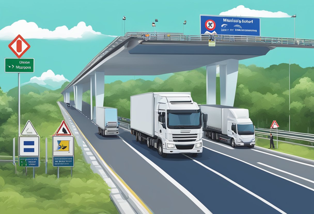 Vehicles crossing border checkpoint from Singapore to Malaysia under VTL arrangement