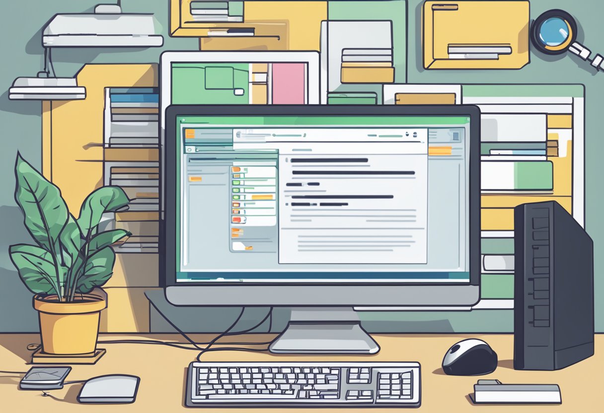 A computer screen displaying "Frequently Asked Questions data recovery singapore" with a keyboard and mouse nearby