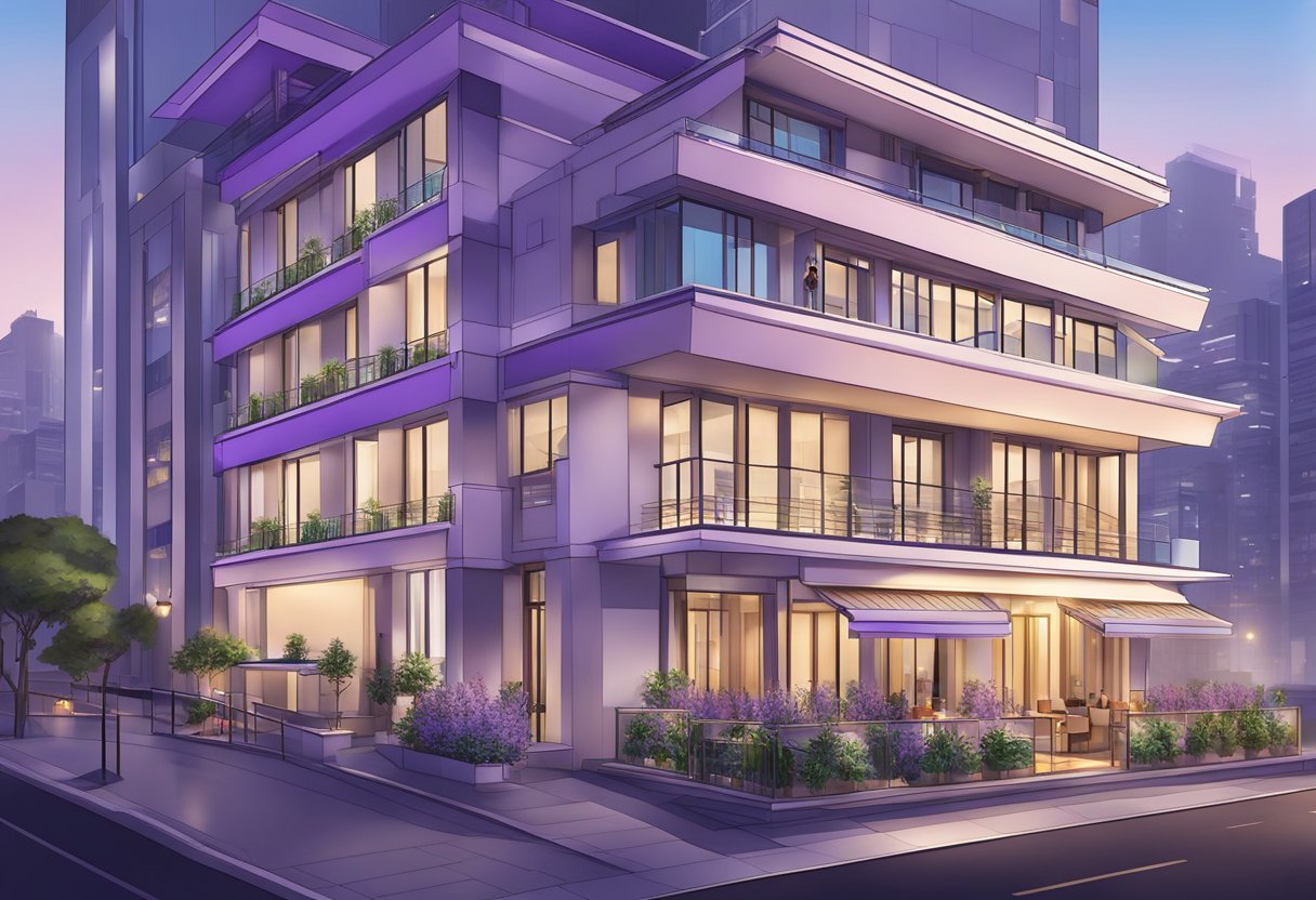 The Lavender Hotel in Singapore features modern accommodation and amenities, with a sleek lobby, cozy rooms, and a rooftop pool with city views
