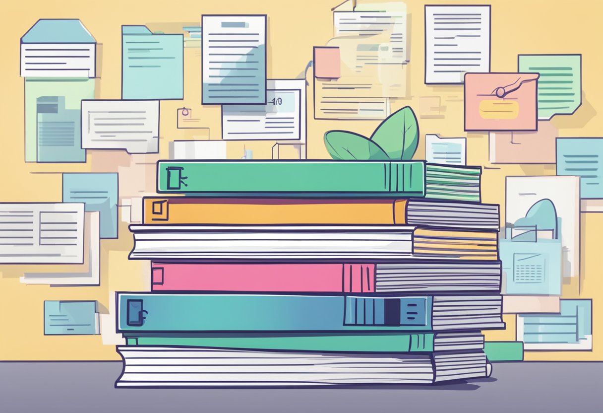 A stack of FAQ documents with "Layoff Singapore" prominently displayed on top