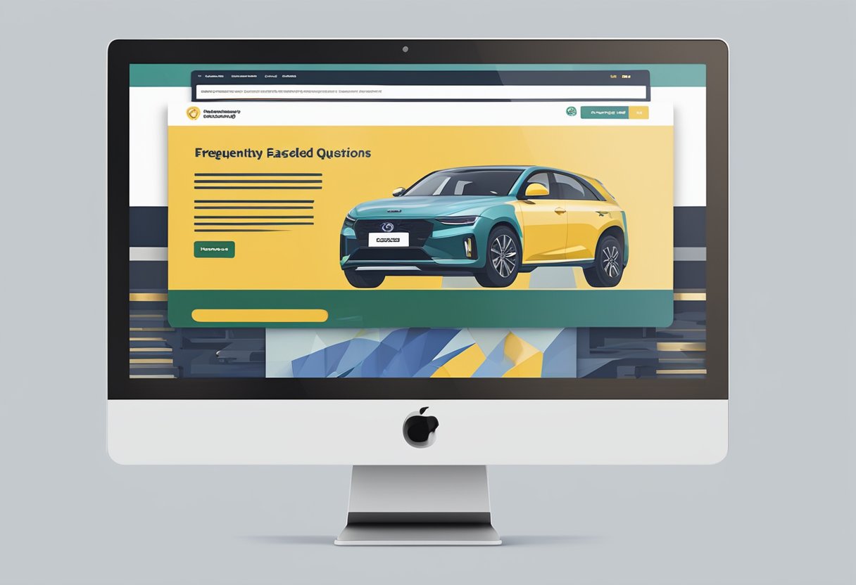 A computer screen displaying the "Frequently Asked Questions" page of the Motor Singapore website with the company logo in the top corner