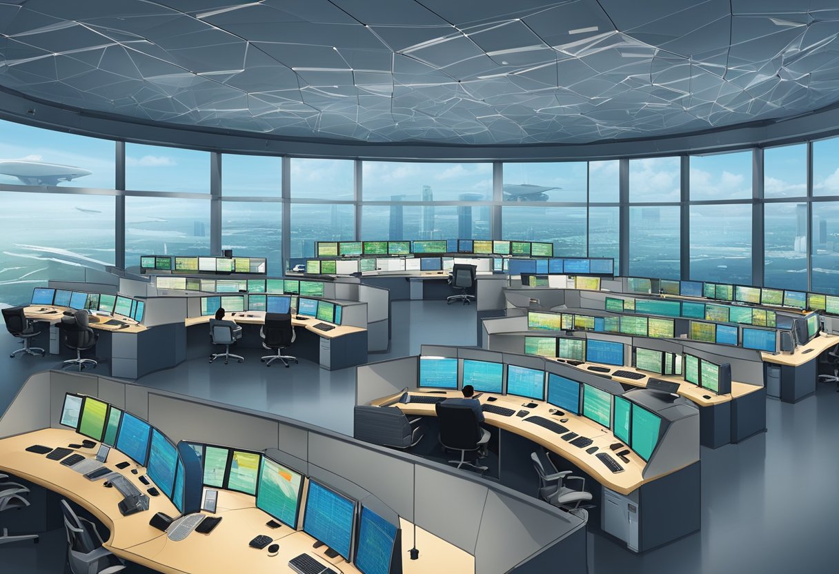 The Singapore air traffic control centre operates with precision and innovation, managing the flow of aircraft with efficiency and expertise
