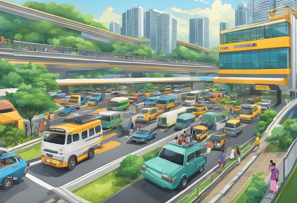 VTL land between Singapore and Malaysia bustling with vehicles and travelers
