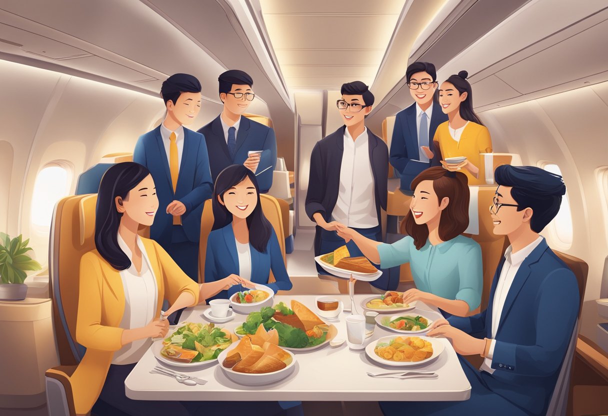 A group of students enjoying exclusive benefits and privileges offered by Singapore Airlines, such as discounted student fares and special perks