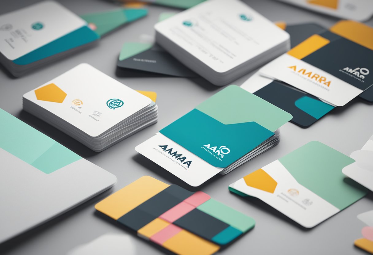 A stack of FAQ cards on a sleek desk with the Amara Singapore logo in the background