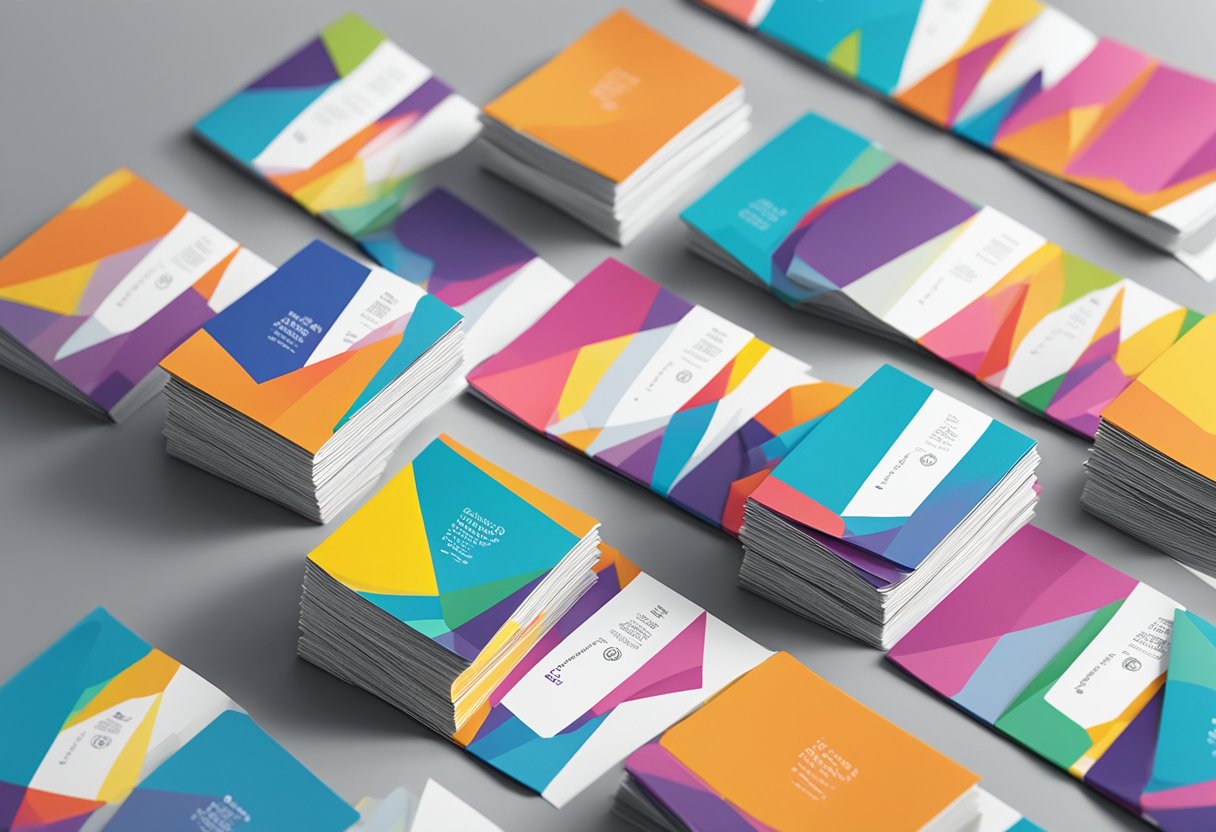 A stack of colorful "Frequently Asked Questions" brochures from Singapore, arranged neatly on a table
