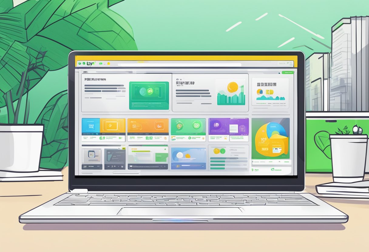 A laptop with the IQIYI Singapore website open, displaying a clear and accessible user interface with easy-to-read text and high contrast colors