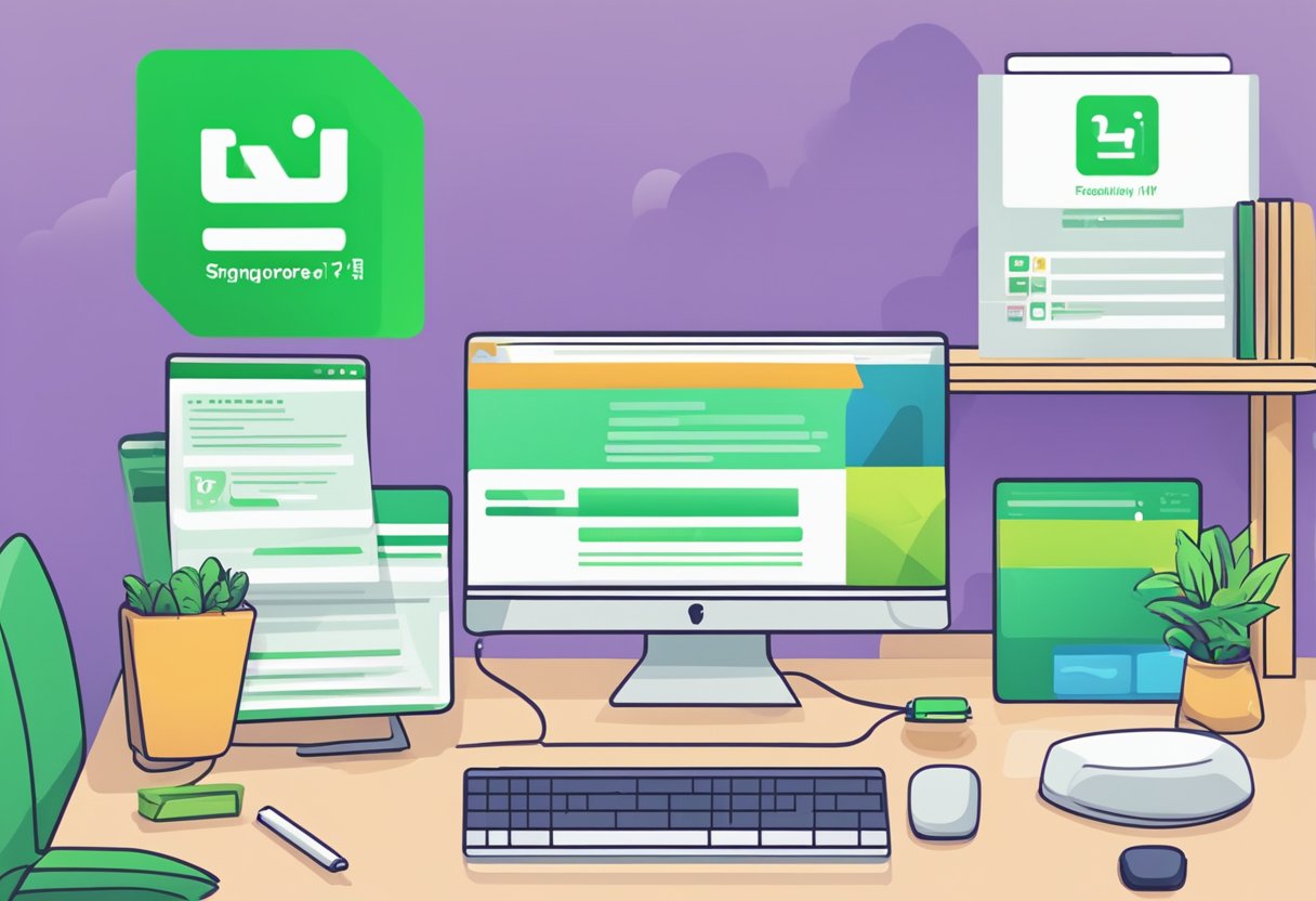 A computer screen showing the "Frequently Asked Questions" page of iqiyi Singapore, with the logo and navigation bar visible