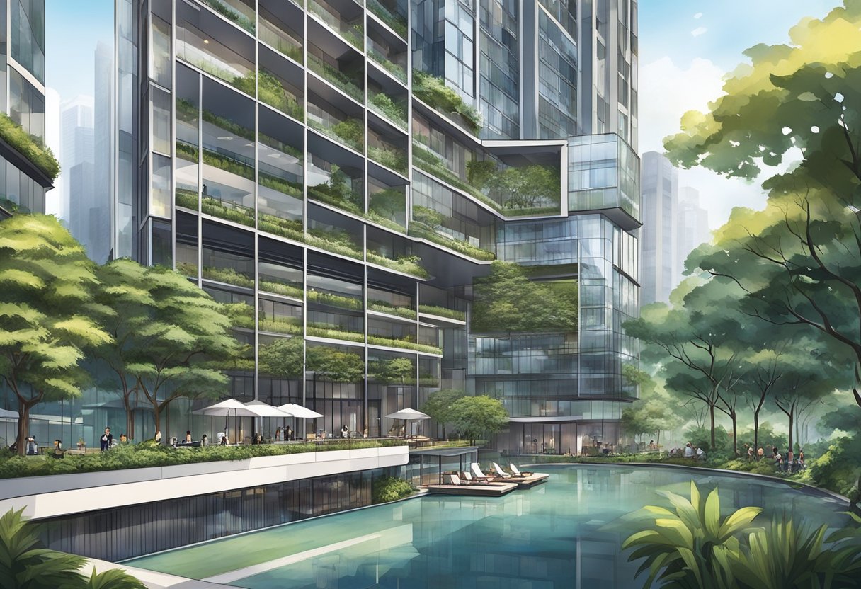 The Intercontinental Singapore Robertson Quay, with its modern architecture and waterfront location, is surrounded by lush greenery and a serene atmosphere