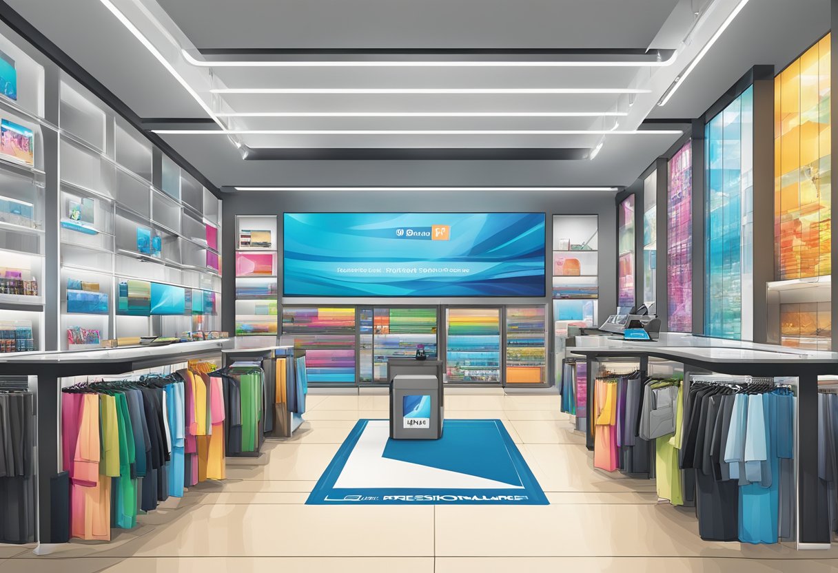 The HP store in Singapore features sleek, modern design with vibrant displays of the latest technology products