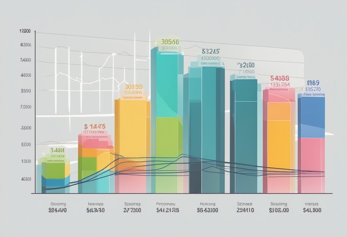 A graph showing the distribution of income in Singapore, with varying income levels represented by different colors or shapes